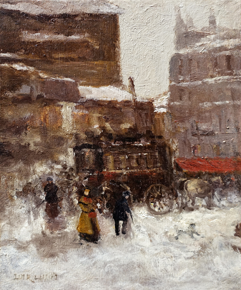 Paris im Schnee – um 1900