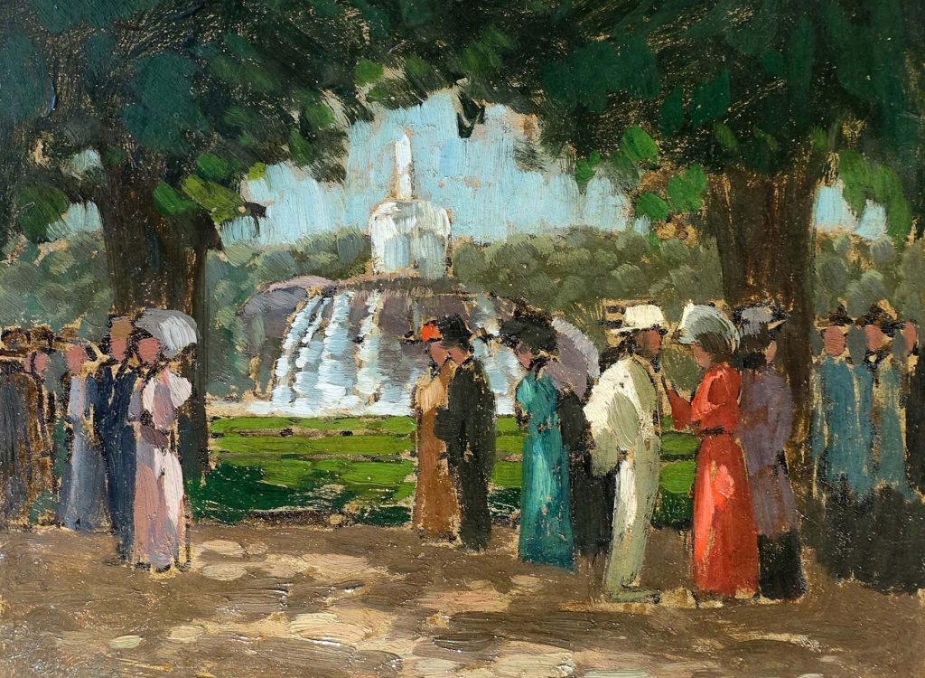 Fritz Lang, Schlossplatzpromenade, 1909